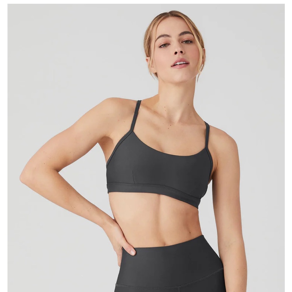 Alo yoga airlift intrigue bra, XS Anthracite